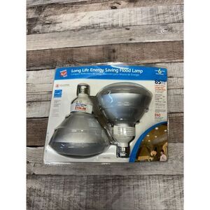 NEW Commercial Electric R40 Flood Light Bulbs 85W Warm White 2Pack Energy Saving